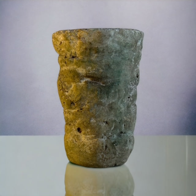 Antique limestone vase -DAISY-